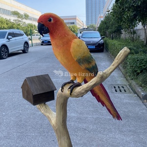Blue Lizard Forest Park Animatronic Realista Animal Loro Pájaros <span class=keywords><strong>Sol</strong></span> Periquito Modelo para la venta - Product Image 5