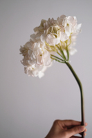 Fleurs artificielles faites à la main de haute qualité hortensia rose blanc pour décor de mariage article de décoration d'intérieur salle de fête maison fleurs en soie