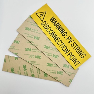 Custom Solar Label Laser Engraving ABS Label Photovoltaic Warning Label - Product Image 5
