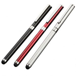 ปากกาลูกลื่นโลหะบางเฉียบแบบ 2-in-1 พร้อมหน้าจอสัมผัส ซิลิโคนนุ่ม และปากกาเขียนแบบคลิก  พร้อมโลโก้สั่งทำได้ หลายสี - Product Image 1