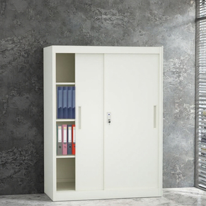 Armoire de rangement de <span class=keywords><strong>bureau</strong></span> moderne avec deux portes coulissantes Armoire en acier de faible hauteur sous le <span class=keywords><strong>bureau</strong></span> Vente en gros pour l'école - Product Image 5