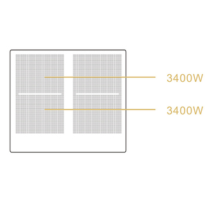 Table de cuisson à <span class=keywords><strong>induction</strong></span> <span class=keywords><strong>blanche</strong></span> 230V 6800W 60cm à conduction intégrée Cocina Electrica avec cuisinière à <span class=keywords><strong>induction</strong></span> à zone flexible - Product Image 3