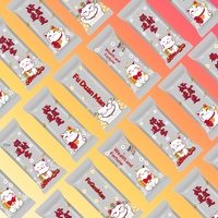Nouveau sac en papier composite gaufré motif chat porte-bonheur pour bonbons, nougat, caramel, flocon de neige, machine à sceller à chaud
