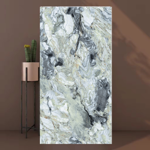 Carrelage <span class=keywords><strong>en</strong></span> porcelaine vitrifiée brillant effet marbre rose clair, 10 mm d'épaisseur, imitation pierre, antidérapant, antibactérien, résistant aux acides, garantie 5 ans - Product Image 3