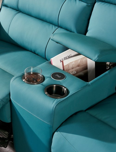 <span class=keywords><strong>Canapé</strong></span> inclinable 3 places en bois extensible <span class=keywords><strong>électrique</strong></span> moderne pour home cinéma avec rangement, porte-gobelets et recharge <span class=keywords><strong>sans</strong></span> <span class=keywords><strong>fil</strong></span>, vente en gros. - Product Image 4