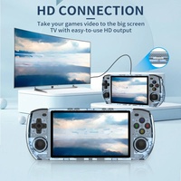 Vente en gros de consoles vidéo Powkiddy Rgb20s Gaming 5 pouces Console portable 40000 jeu rétro pour Psp1/Ps1/N64/G Ba/Snes/Md