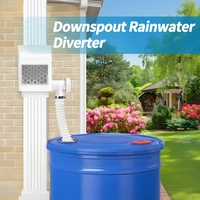 Système de collecte Rain Harvest Gouttière Standard Downpout Water Diverter Filters and Leaf Eater