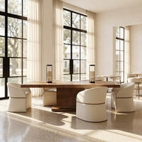 Ensemble de table à manger convertible en chêne blanc massif de style ferme moderne, 8 places, pour appartement et hôtel