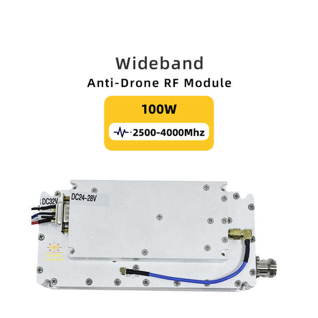 Hot Sale 100W GaN Wideband RF Module 2500-4000MHz Wireless Communication Signal Generator Module N-type Interface -10C~+55C