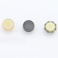 Bouton d'usine OEM ODM Abaya Thobe en alliage de zinc 4 parties bouton motif Logo marque bouton pression en métal personnalisé pour vêtements