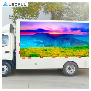 Personalize o tamanho p5 p6 p8 p10 da arte ao ar livre móvel do diodo emissor de luz para o caminhão móvel parede de vídeo