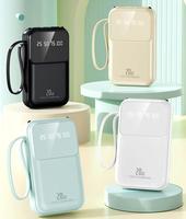 Power Bank Portabel Ultra Tipis 10000mAh Dual USB & Type-C dengan Logo Custom, Cocok untuk Semua Ponsel, Dilengkapi Cetak UV