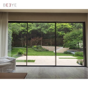 Tùy Chỉnh Điện Cửa Trượt Hệ Thống Chất Lượng Cao 3 Bảng Điều Chỉnh Nhôm Kính Cường Lực Cửa Trượt - Product Image 2