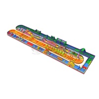 Parcours d'obstacles gonflable commercial, jeu gonflable pour jardin et fête foraine