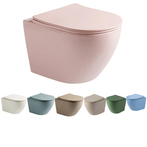 WC en céramique CE Rosatoiletpot, article pour salle de bain et cuisine, toilette surélevée. Confort supplémentaire, hub sanitaire, WC à poser, nouveau chasse d'eau W/C - Product Image 3