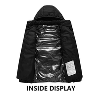 Veste chauffante légère et imperméable pour homme et femme, avec batterie électrique rechargeable, taille plus, isolée et chauffante