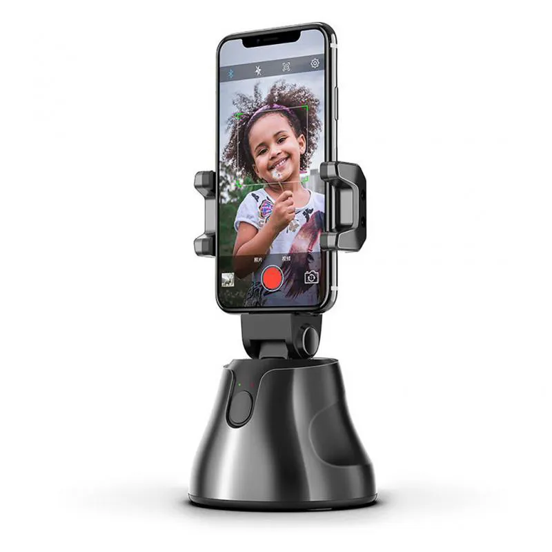 360 Camera Men Selfie Rotates Auto Face Object Tracking Vlog Shooting Smartphone Mount Holder