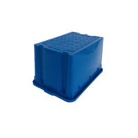 QS pièce de rechange robuste grande caisse fourre-tout durable imbriquée stockage des aliments 180 boîtes de déménagement empilables en plastique pour bacs à poisson