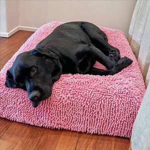 Cama para perros pequeños, medianos y grandes, suave, calmante, ortopédica, alfombrilla de piel sintética para mascotas, Material de terciopelo, cama para perros, sofá con patrón sólido - Product Image 4