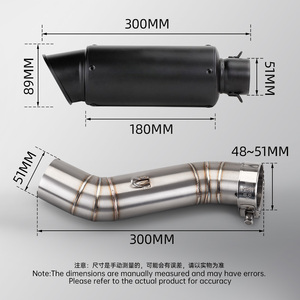 สำหรับ CBR500R CB500F <span class=keywords><strong>CB500X</strong></span> ปี 2016-2024 2018-2024 <span class=keywords><strong>ท่อ</strong></span>ไอเสียกลางแบบไม่มีเชือกสำหรับรถจักรยานยนต์ พร้อมท่อเก็บเสียง - Product Image 6