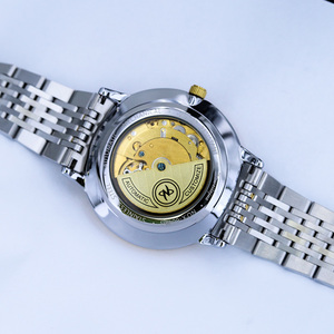 1Customized Luxury Stainless Steel Miyota <b>Automatic</b> Mechanical Water Resistant <b>Chronograph</b> Men's Watch Pointer Dial 20mm Band - Product Image 5