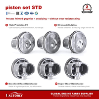 Ensemble piston RACEORLY LR041639HSZC 84,5 mm pour Jaguar Land Rover 306PS 3.0T F-PACE Discovery Range Rover