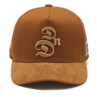 5-paneels custom 3D geborduurde logo gebogen klep baseball pet groothandel hoge kwaliteit 100% katoen voorpaneel unisex volwassenen
