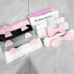 Chine usine mignon Kitty coiffure maquillage bandeau pour masque application dame lavage visage bandeau femme bandeau chat oreille bandes de cheveux - Product Image 5