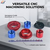 Pièces usinées CNC sur mesure de haute précision, composants en aluminium anodisé tournés et fraisés pour équipements industriels