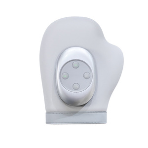 Masajeador de manos Wuhenxing, terapia de calor por presión de aire, recargable por USB, masaje neumático eléctrico gris claro para oficina, hogar y viajes - Product Image 3