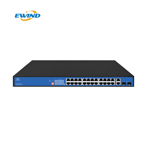 Ai Watchdog สวิตช์ POE 24พอร์ตกิกะบิต802.3af/at,2 Uplink + 2 SFP, App VLAN สำหรับกล้อง IP WiFi AP SMB - Product Image 1