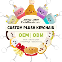 Porte-clés personnalisé BIPU en peluche canard mignon, pendentif en coton rembourré, mini porte-clés pour sac d'école, idéal pour les fêtes
