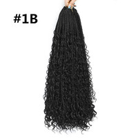 Perruque synthétique tressée à trois brins, cheveux bouclés au crochet, tresses exotiques à double trame pour machine