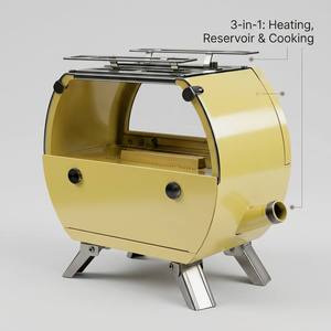 Réchaud à kérosène rétro à capsule avec réservoir d'eau, poêle de camping portable avec pieds pliables - Fabricant mondial OEM - Product Image 2