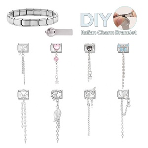 Módulo de Dijes Delicados - Colgante de Acero Inoxidable en Forma de Corazón - Pulseras Multifuncionales Creativas y Modernas DIY - Product Image 1