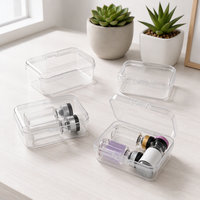 Étui de rangement transparent pour flacons de 3 ml avec couvercle de protection pour un transport et des déplacements sécurisés