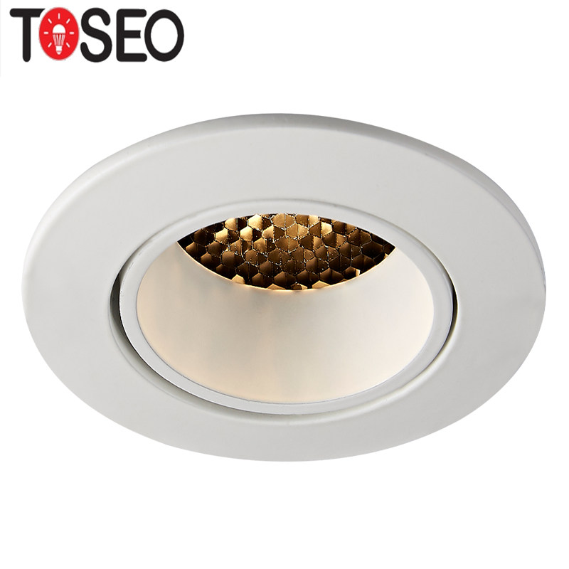 TOSEO 68mm Cutting Anti Glare Downlights Adjustable Mr16 LED Spotlight