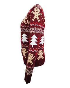 Femmes rouge chandails de noël <span class=keywords><strong>pull</strong></span> drôle renne flocon de neige <span class=keywords><strong>pull</strong></span> à manches longues pulls noël col rond tricoté <span class=keywords><strong>pull</strong></span> hiver - Product Image 5