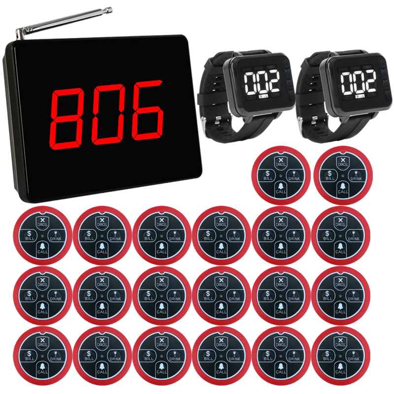 China Factory 433 Pager <strong>Wireless</strong> Waiter Call Paging <strong>System</strong> <strong>Restaurant</strong> <strong>Table</strong> Number <strong>Bell</strong> Buzzer Food <strong>Restaurant</strong> Coffee Shop Bar
