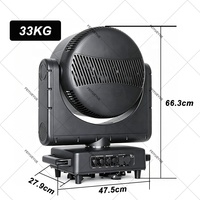 FEIYUEYUE DMX IP65 Resistente al Agua 19x80W RGBW+303x0.2W RGB Aura LED Cabeza Móvil con Zoom y Efecto Wash Ra96 5-50 Iluminación para Escenarios de Conciertos