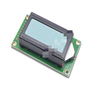 Layar LCD Tampilan Karakter 0802A 16 Pin 5V3.3V Biru, Kuning Hijau, Layar Abu-abu 8*2 Port Paralel