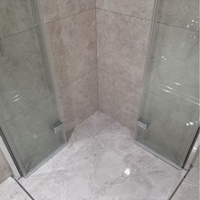 Cabine de douche d'angle pliante en gros, porte de douche pliante à cadre carré avec verre trempé de 6/8 mm certifié CE