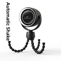 Ventilateur portable flexible Octopus ClipTripod pour poussette, mini ventilateur double rechargeable 10000 mAh avec lumière LED longue durée
