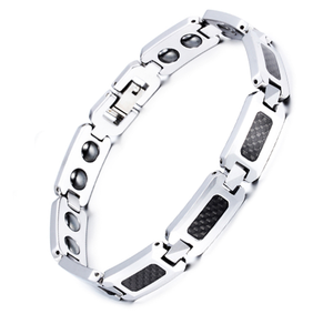 Venta al por mayor de los hombres de acero inoxidable pulsera de cadena de Hip Hop cubano <span class=keywords><strong>Caim</strong></span> Punk encanto chapado en oro de la joyería - Product Image 1
