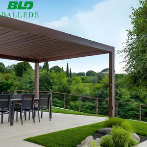 Sistema de Pérgola Bioclimática para Exteriores <span class=keywords><strong>con</strong></span> Persianas Eléctricas Impermeables Totalmente Personalizables para un Oasis en el Patio Trasero - Product Image 1