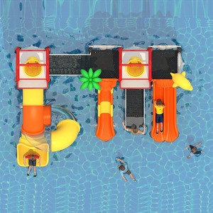 <span class=keywords><strong>Piscina</strong></span> con tobogán de agua para niños, bonito parque infantil, juegos para piscinas, tobogán de agua comercial - Product Image 2