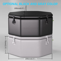 Ambohr Vente en gros Bain à remous gonflable rond portable pour 2 4 6 personnes avec massage à bulles d'air Spa paresseux de style design moderne
