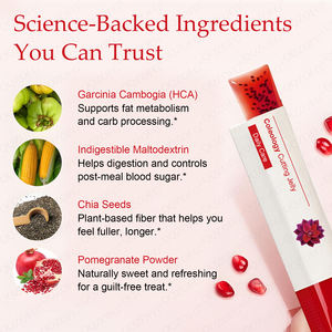 Atacado OEM Coleologia Geléia De Corte Com Sementes De Chia & Colágeno Garcinia Cambogia (HCA) Jelly Sticks - Product Image 4