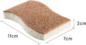 Esponja de Cocina Natural Biodegradable de Sisal Popular, Esponja Exfoliante de Celulosa y Coco Compostable, Esponja Ecológica - Product Image 2