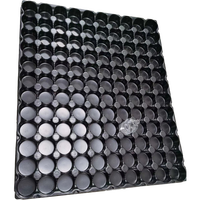 Plateau en plastique séparé, 1 pièce, pliable, composants électroniques personnalisés, emballage plateau